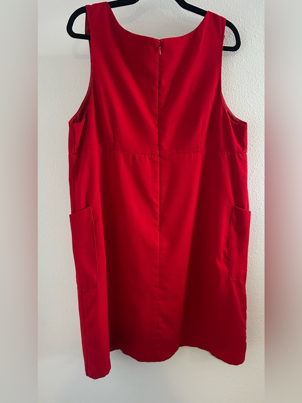 Mossimo Supply Co. Red Sleeveless Shift Dress with Pocket Details - Picture 4 of 5